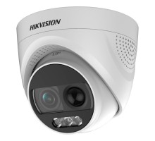 HD-TVI видеокамера 2 Мп Hikvision DS-2CE72DFT-PIRXOF (3.6 мм) ColorVu с PIR датчиком и сиреной