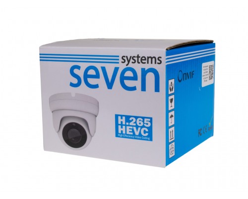 MHD видеокамера 2 Мп уличная/внутренняя SEVEN MH-7612M white (2,8)