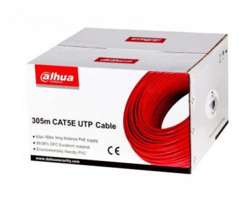Бухта кабель витая пара (для внутренней прокладки) UTP CAT5e 305м Dahua PFM920I-5EUN