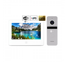 Комплект видеодомофона NeoLight NeoKIT HD Pro WiFi Silver