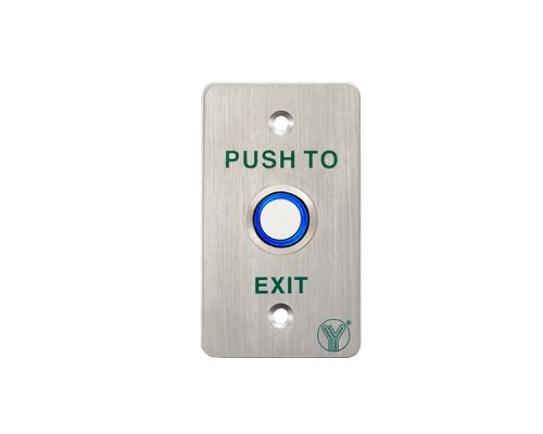 Кнопка выхода Yli Electronic PBK-814B(LED) с LED-подсветкой