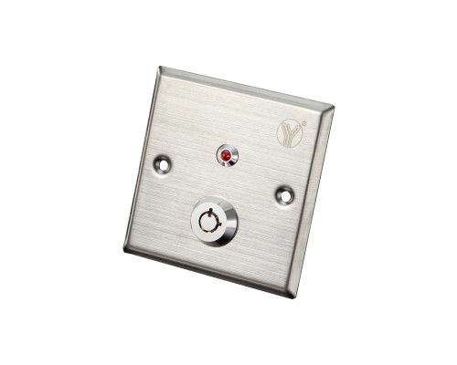Кнопка выхода с ключом Yli Electronic YKS-850LS для системы контроля доступа