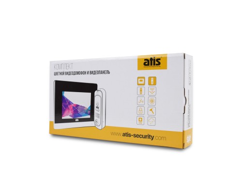 Комплект видеодомофона ATIS AD-780 W Kit box: видеодомофон 7" и видеопанель