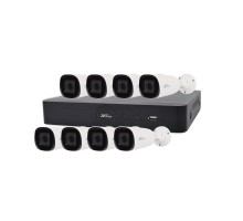 IP комплект видеонаблюдения с 8 камерами ZKTeco KIT-8508NER-8P/8-BL-852O38S
